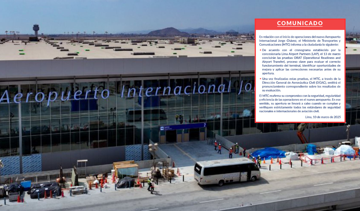 New Jorge Chávez Airport in the final stretch for its inauguration