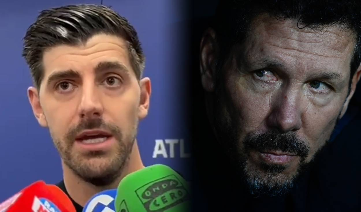 Thibaut Courtois arremete contra Diego Simeone por sus quejas tras polémico penal: “Estoy harto de este victimismo”