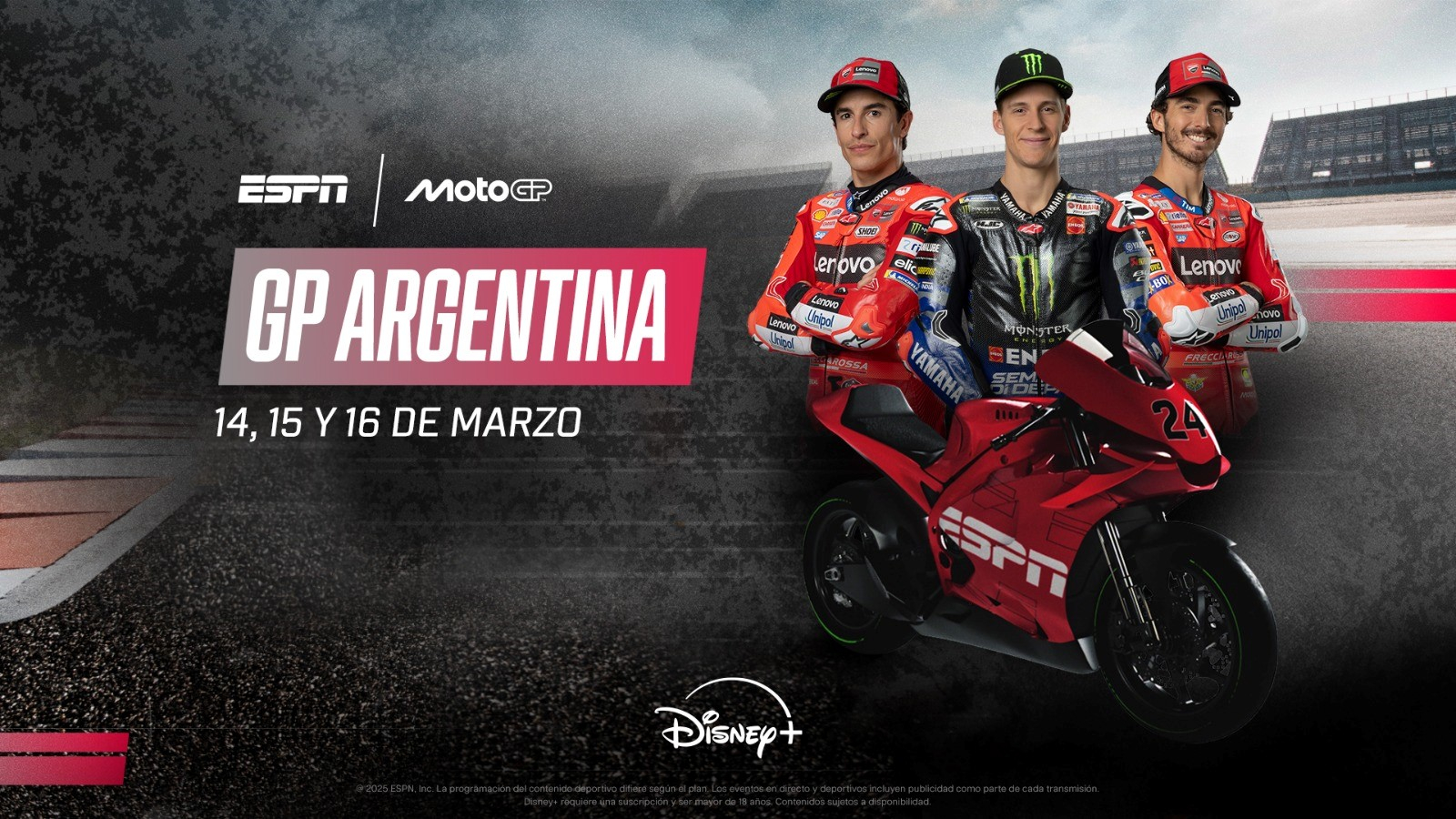 Gran Premio de Argentina arrancará este fin de semana vía ESPN y Disney Plus