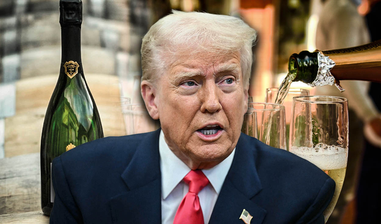 Trump desata guerra comercial con la UE: amenaza con un arancel del 200% al vino francés y otras bebidas alcohólicas