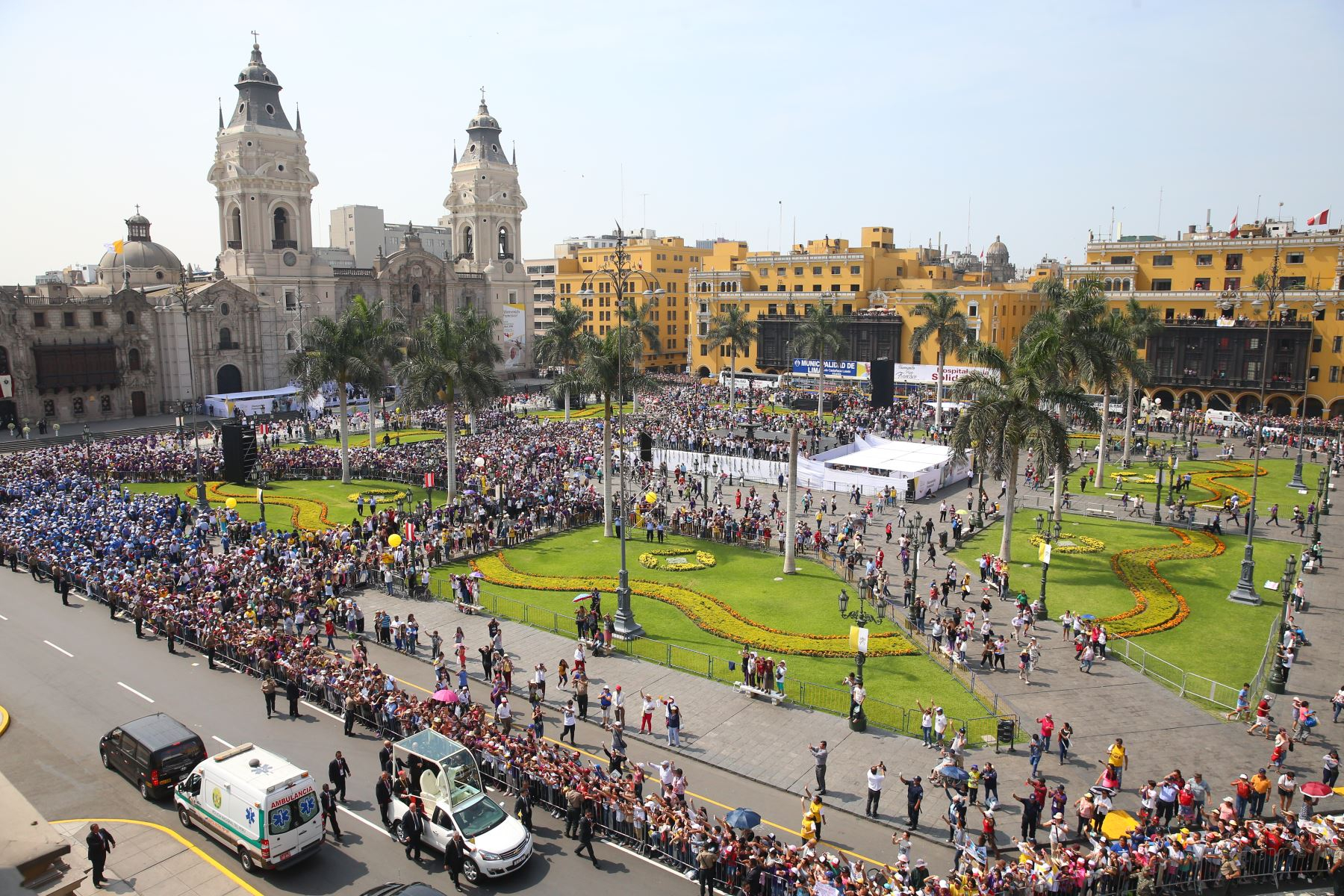 The day Pope Francis arrived in Peru: this was his visit in Lima, Puerto Maldonado and Trujillo