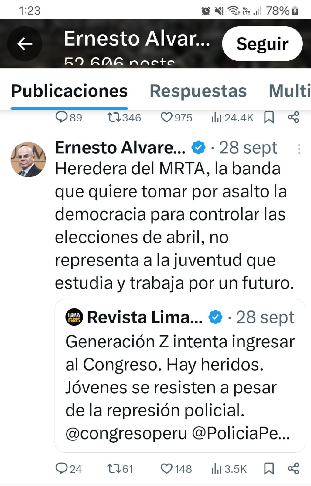 Ernesto Álvarez, José Jerí's prime minister, criminalized the march of Generation Z: "It is a subversive attempt"