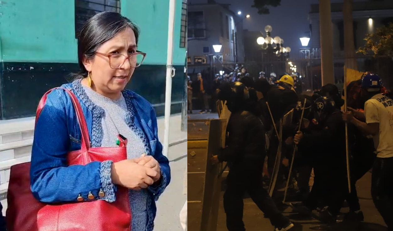 Congresista Ruth Luque denuncia que cuatro manifestantes del 15 de octubre continúan detenidos