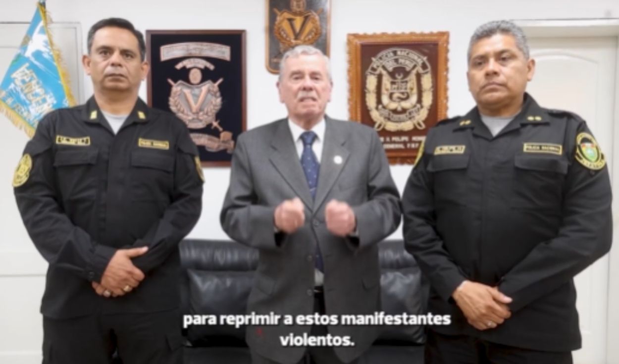 Fernando Rospigliosi and his threat to Generation Z: "Police have to repress violent protesters"