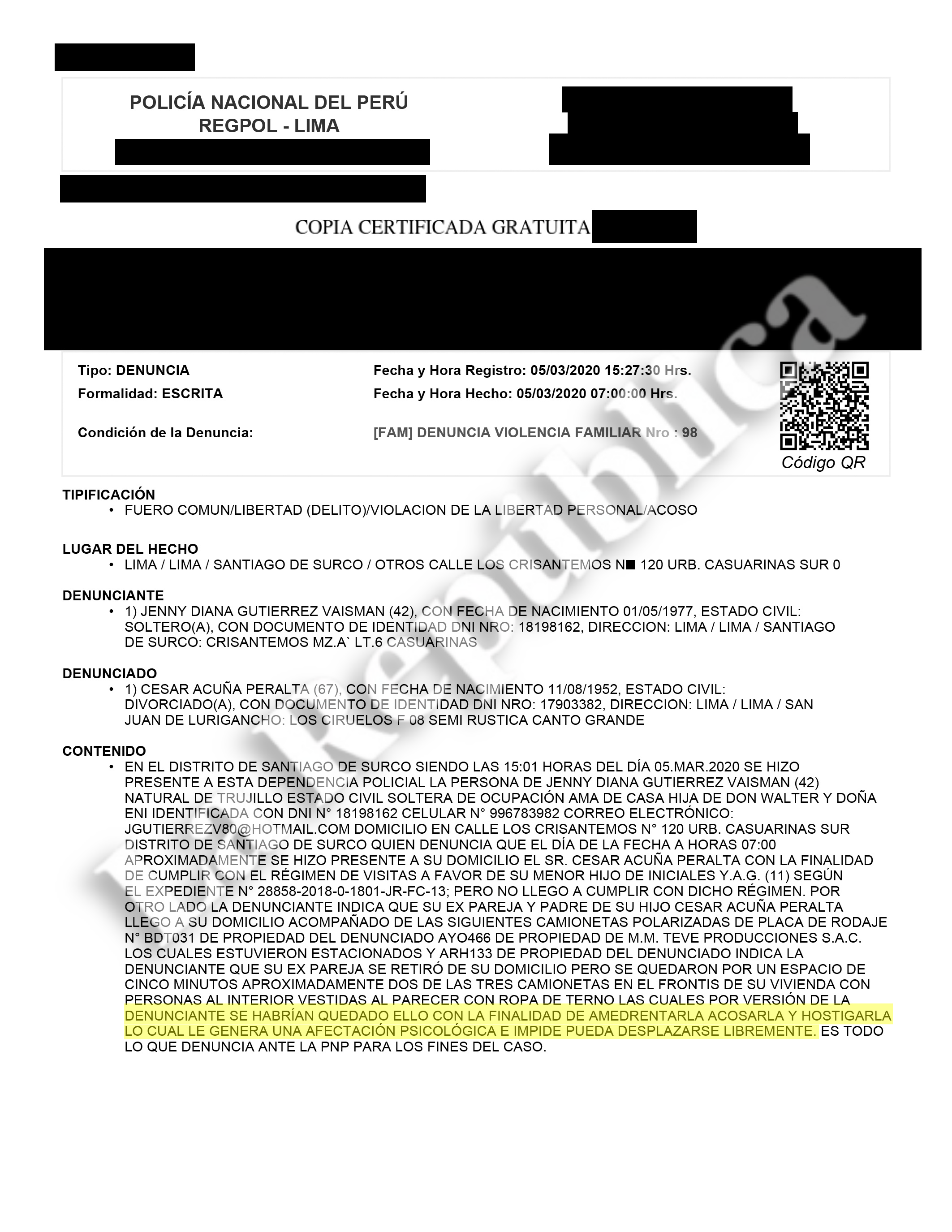 César Acuña forced by sentence to pay food for his minor son