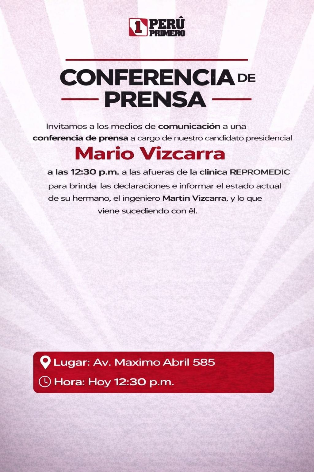 Martín Vizcarra announces that he lost his left kidney in surgery: "They have me framed, making my treatment difficult" Martín Vizcarra announces that he lost his left kidney in surgery: "They have me framed, making my treatment difficult"