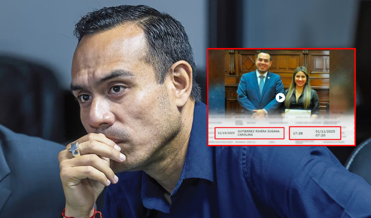 José Jerí: Susana Gutiérrez ingresó a Palacio por la tarde y salió al día siguiente, según registros oficiales