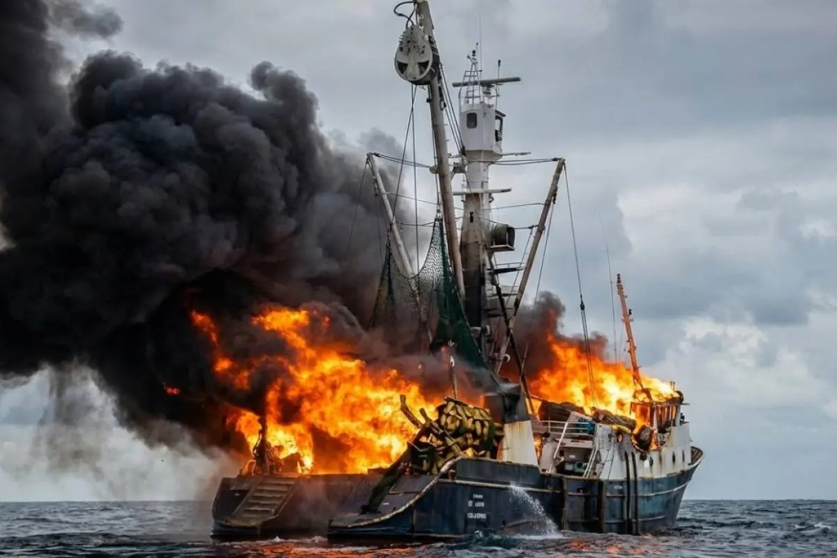 Así fue el rescate de 27 tripulantes de barco atunero que se incendió en altamar -Rescate- hnews | Sociedad | La República