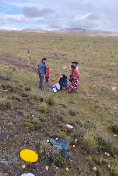 Pasajeros heridos tras el accidente de tránsito.