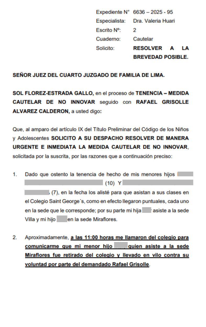 Rafael Grisolle, denuncia