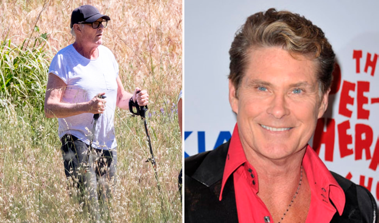 Actor David Hasselhoff reaparece irreconocible, apoyado en bastón tras cirugías y preocupa a fans