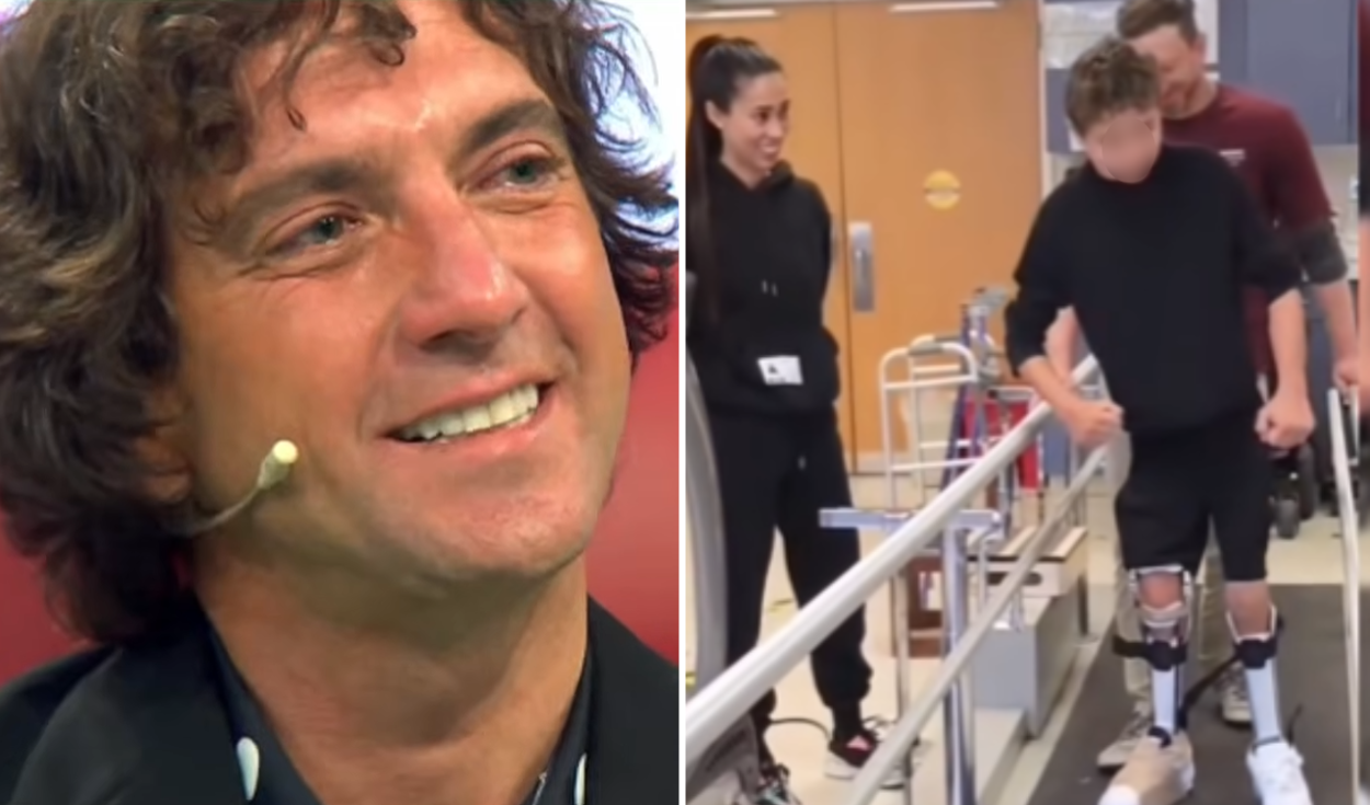 Antoñito, hijo de Sheyla Rojas y Antonio Pavón, logra caminar sin ayuda y conmueve a su padre