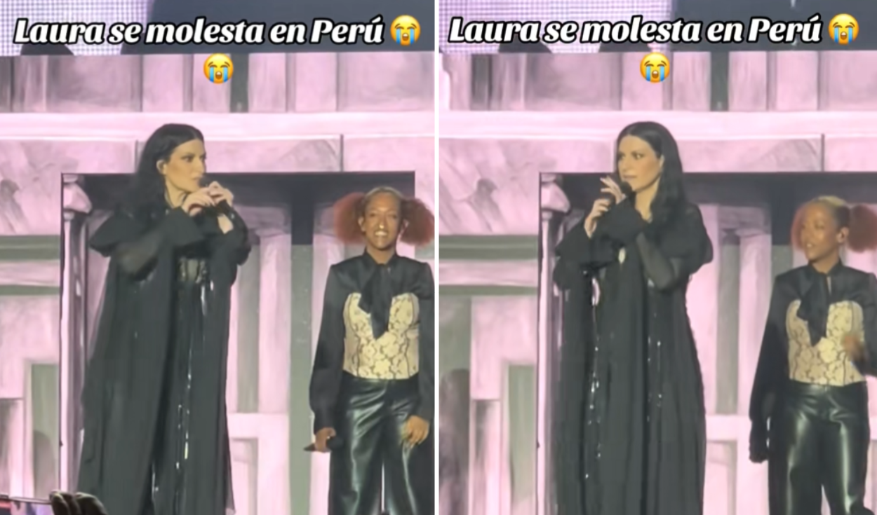 Laura Pausini corta su concierto en Lima y encara a fans de la primera fila por no saber sus canciones: “Pagan mucho, pero no saben”