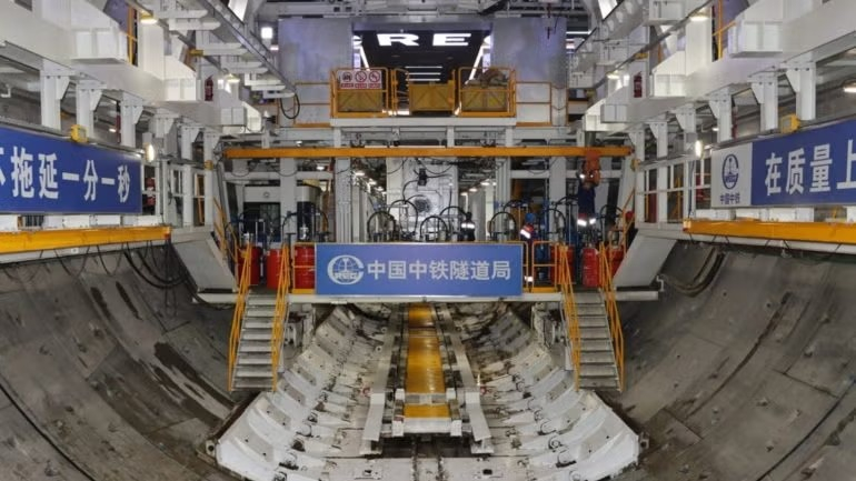 El túnel tiene como objetivo reducir los tiempos de viaje entre las principales ciudades a lo largo del río Yangtsé. Foto: China Railway Tunnel Group/PRNewswire.
