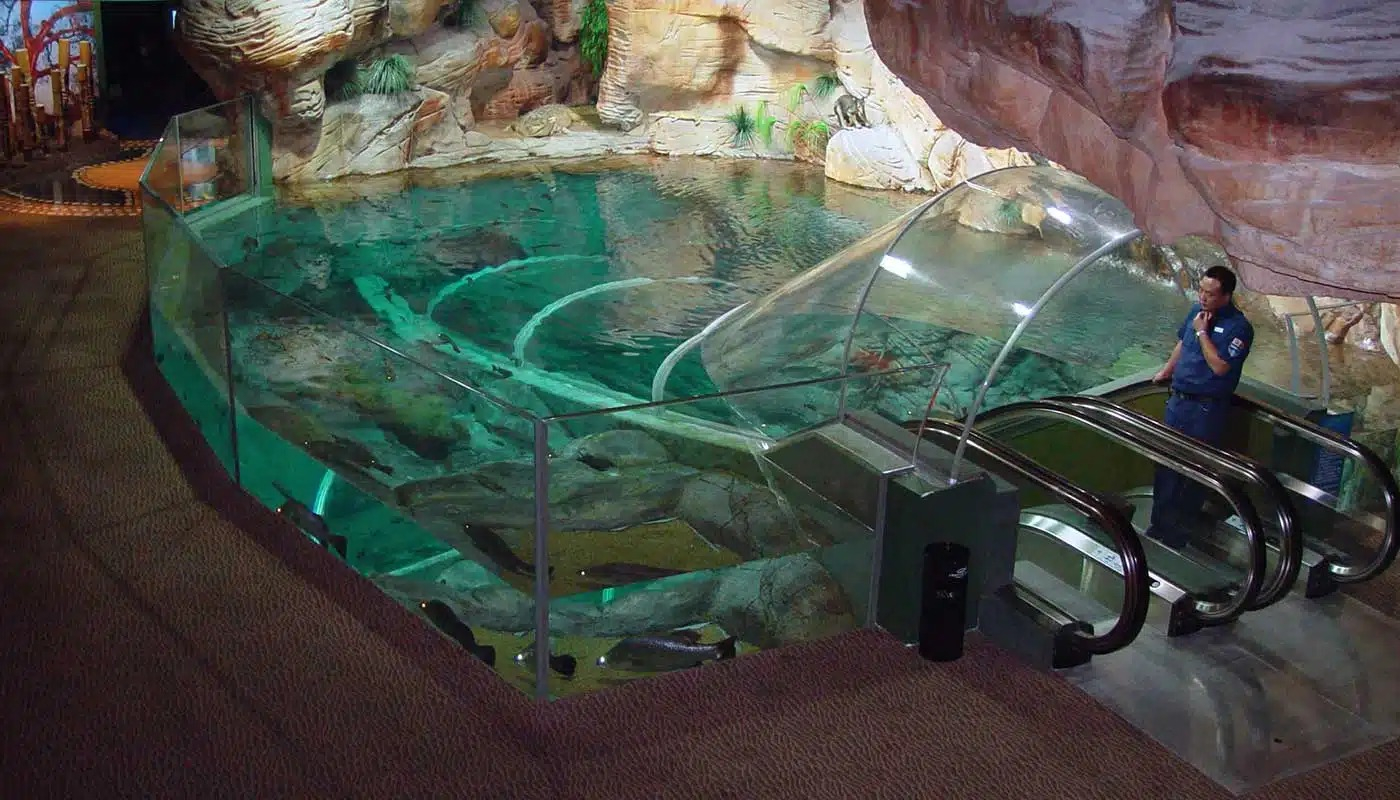 El gigantesco túnel submarino es la atracción favorita de los turistas. Foto: Advanced Aquariums