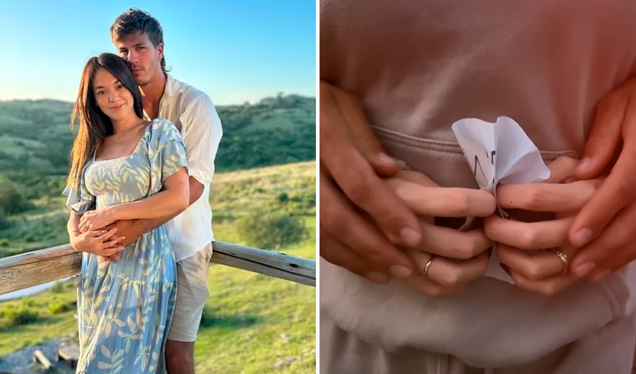 Jazmín Pinedo muestra su vientre y hace importante anuncio junto a su novio extranjero Pedro Araujo: “Ya es una realidad”