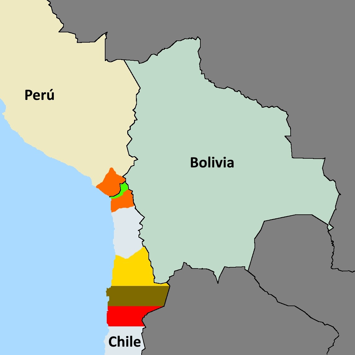 Perú otorgó a Bolivia una franja litoral situada al sur de la ciudad de Ilo, en Moquegua. Foto: CDN  