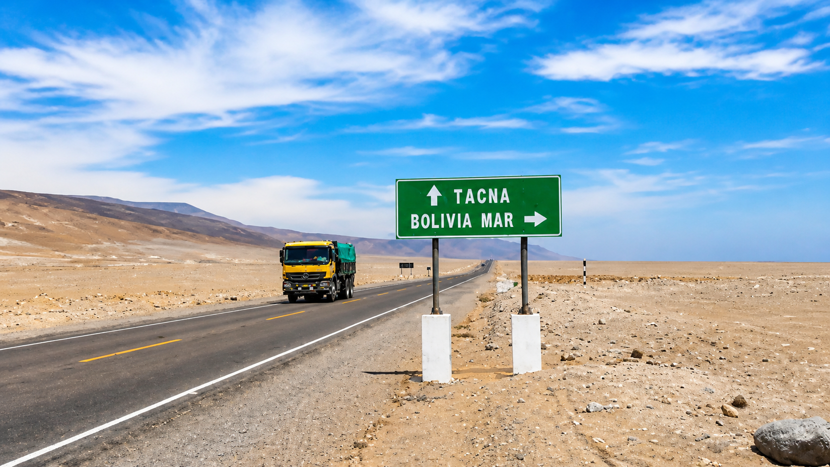 Bolivia Mar destaca actualmente por un paisaje desértico y carente de construcciones sólidas. Foto: BBC/mejorada con IA  