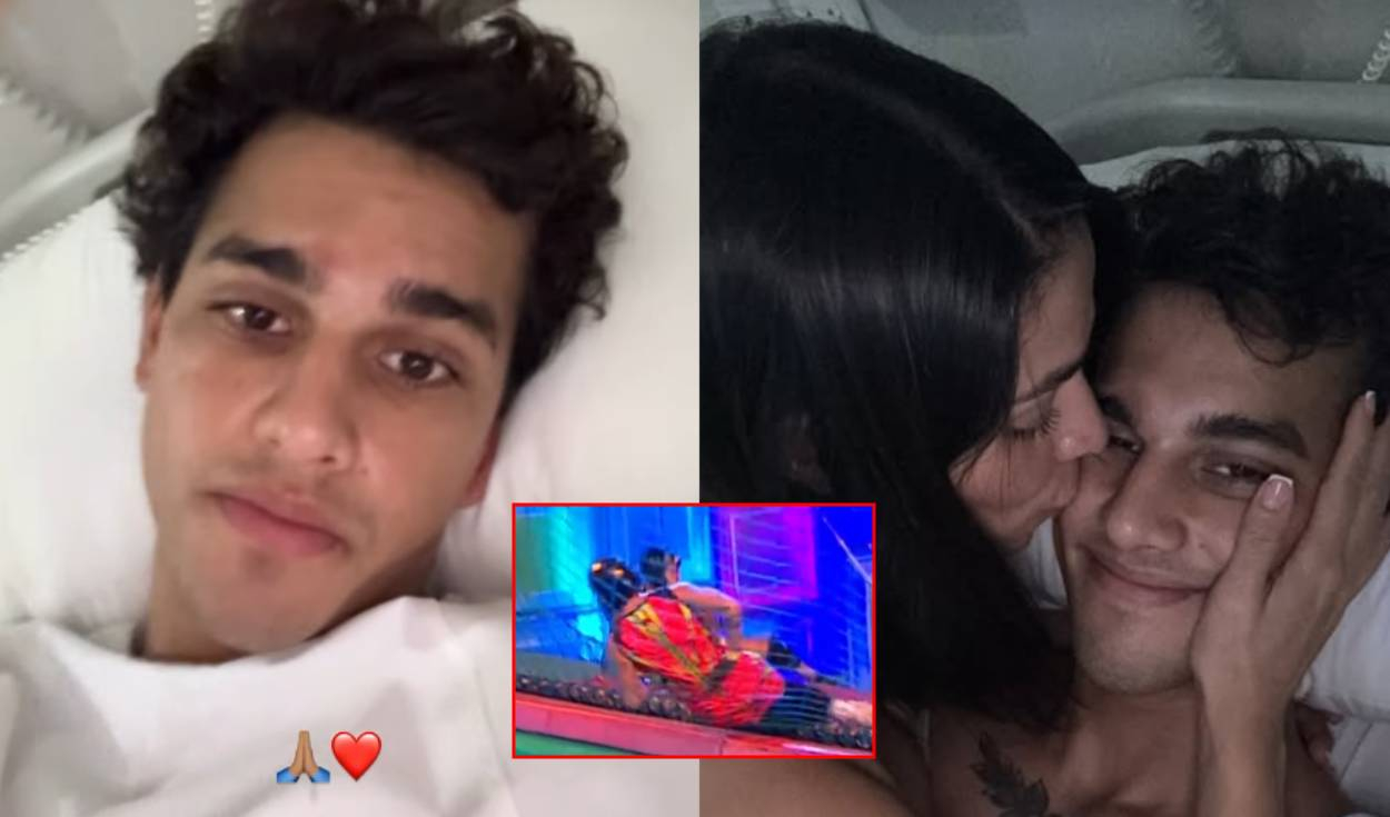 Gabriel Meneses se derrite de amor por Sirena Ortiz y revela cómo lo ayudó tras sufrir fuerte accidente: "Se quedó toda la noche"
