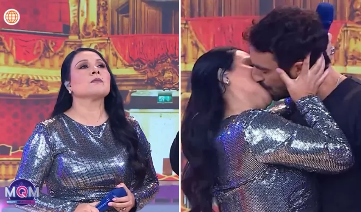 Tula Rodríguez sorprende con apasionado beso en vivo con actor extranjero, quien tiene pareja