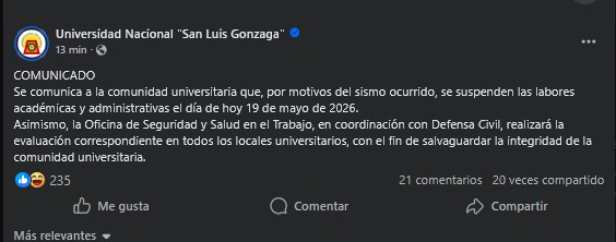 Comunicado de universidades