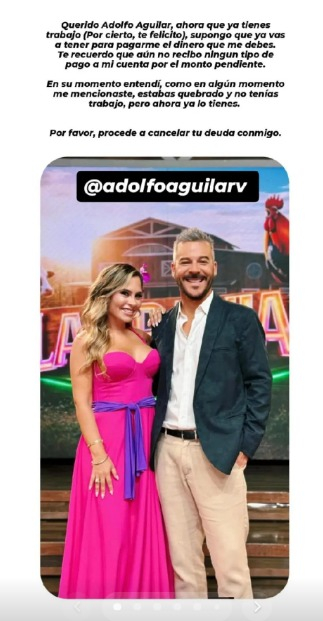 Expareja de Adolfo Aguilar expone al conductor de televisión. Foto: TikTok Expareja de Adolfo Aguilar expone al conductor de televisión. Foto: TikTok