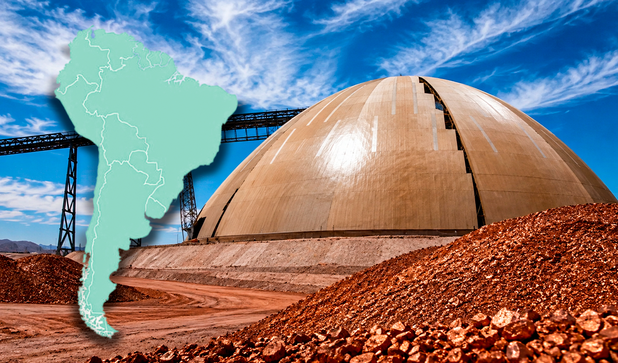Un país de Sudamérica construye un domo gigante de última tecnología para dominar el mundo del cobre con US$4.400 millones: operaría desde 2027