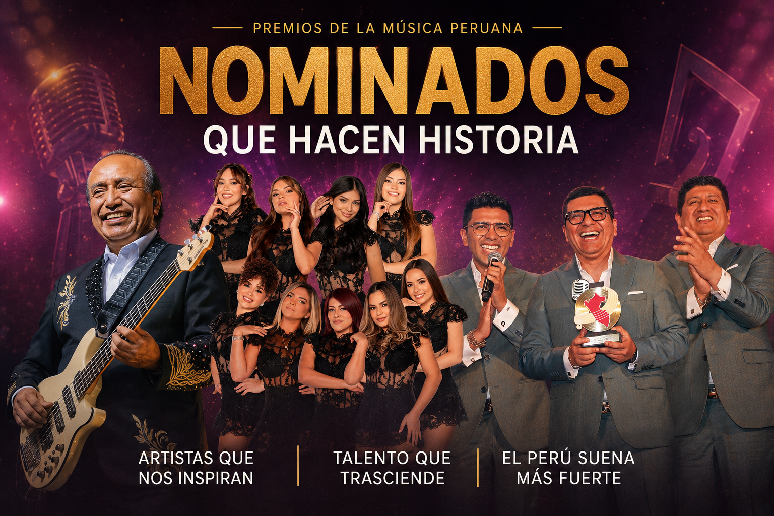 Premios Cape Música 2026: Corazón Serrano, Grupo 5, Agua Marina, Daniela Darcourt y más artistas peruanos fueron nominados