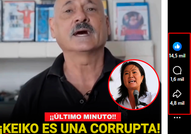 Cifras del post más viral en redes.