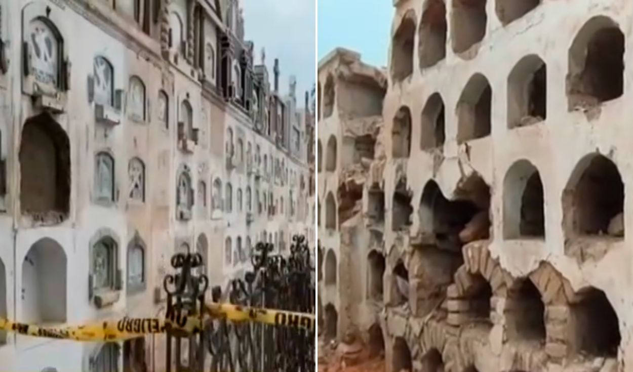 Ica's ancient cemetery risks collapse: 10 pavilions endangered after recent quakes