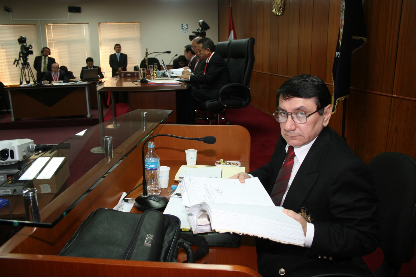 Santiago Martín Rivas en el juicio del caso La Cantuta