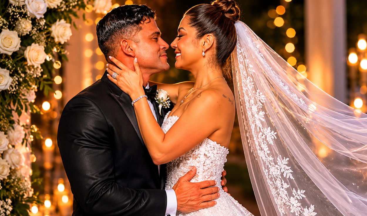 ¡Se dieron el sí! Karla Tarazona y Christian Domínguez sellaron su amor en una romántica boda por civil