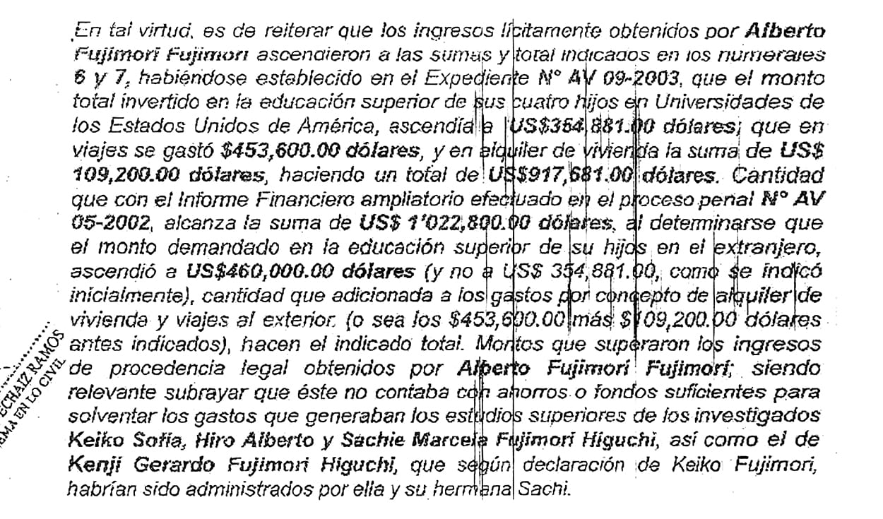 Resolución. Fragmento de la decisión de la exfiscal de la Nación, Gladys Echaíz.