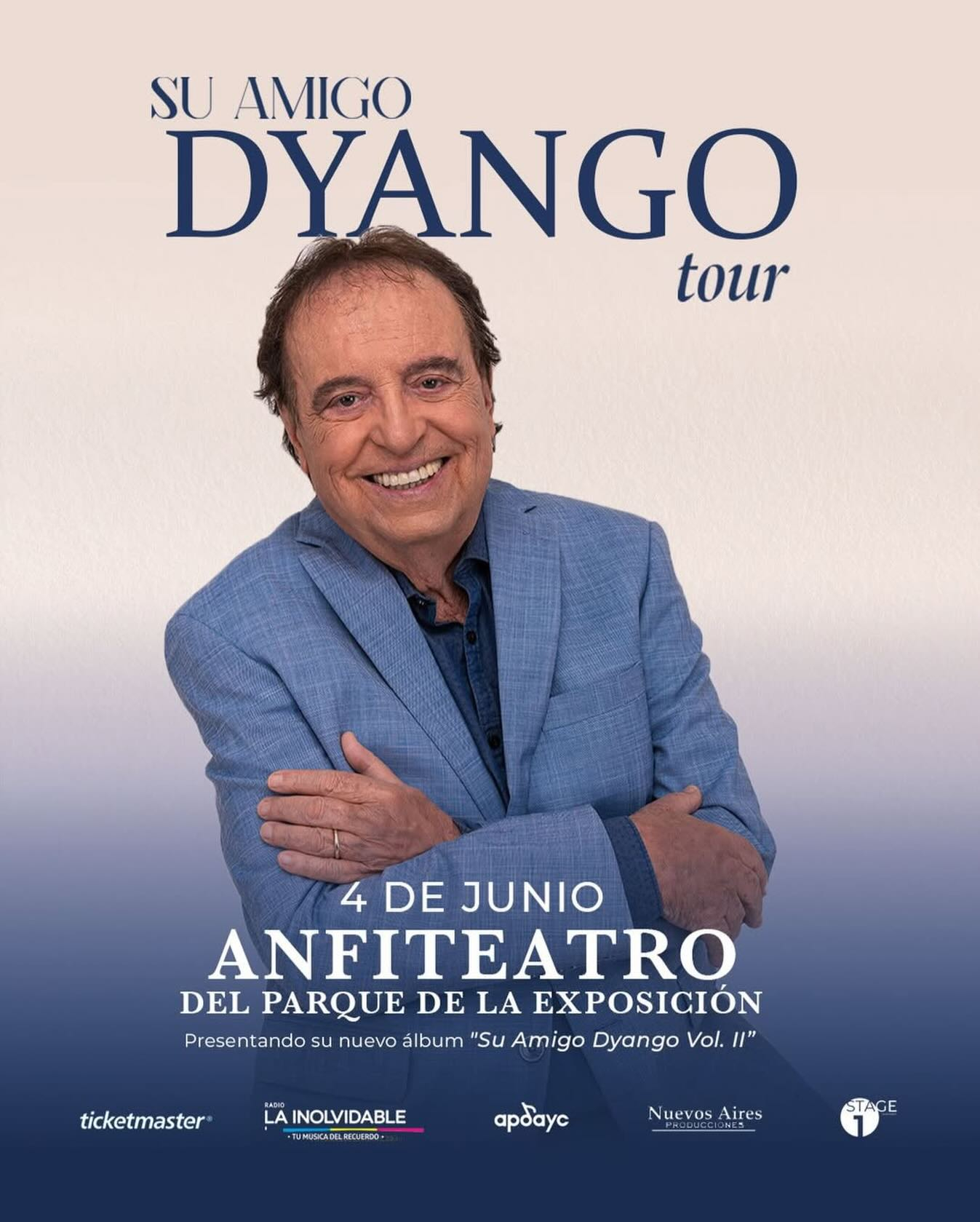 Cantante español Dyango se presentará en el Anfiteatro del Parque de la Exposición
