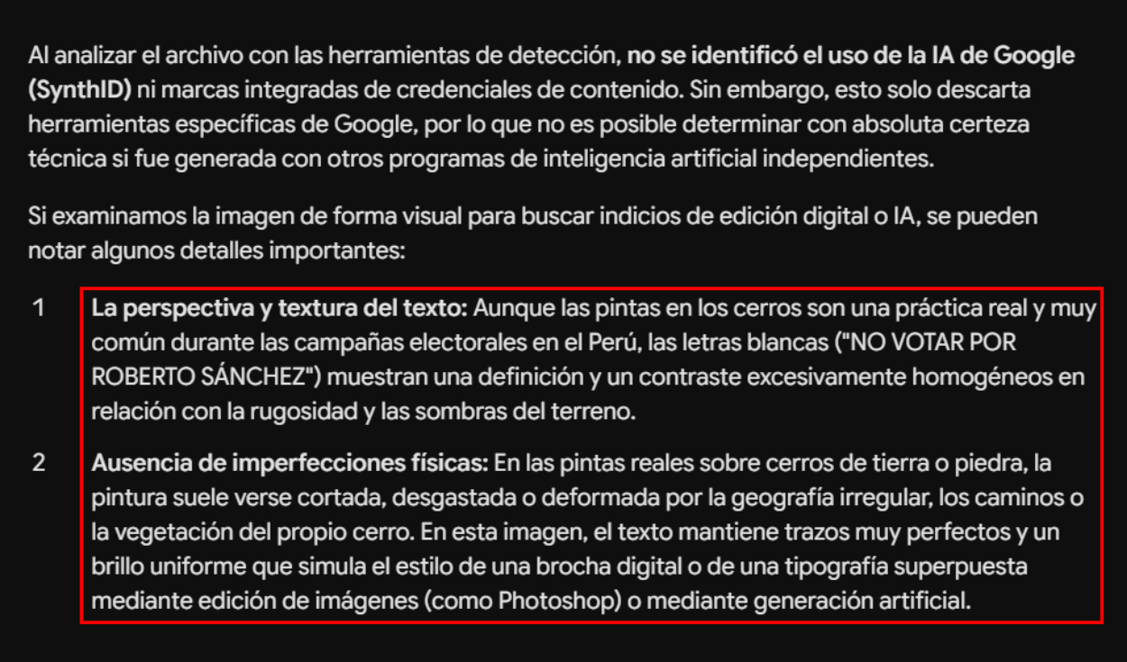 Análisis de las imágenes con SynthID. Foto: SynthID Análisis de las imágenes con SynthID. Foto: SynthID