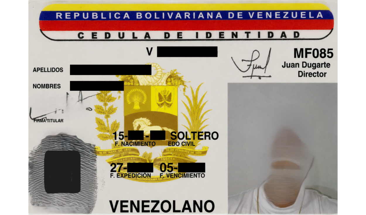 Fuente: Cédula de Identidad venezolana