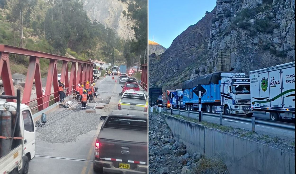 Carretera Central Traffic Snarls as Tamboraque Bridge Undergoes Maintenance