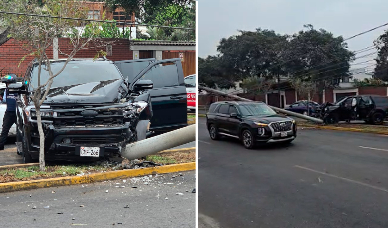 No se reportaron heridos de gravedad en el accidente que involucró dos camionetas.