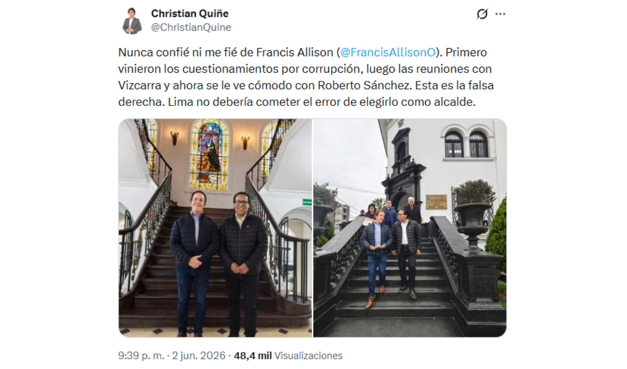Christian Quiñe vía X