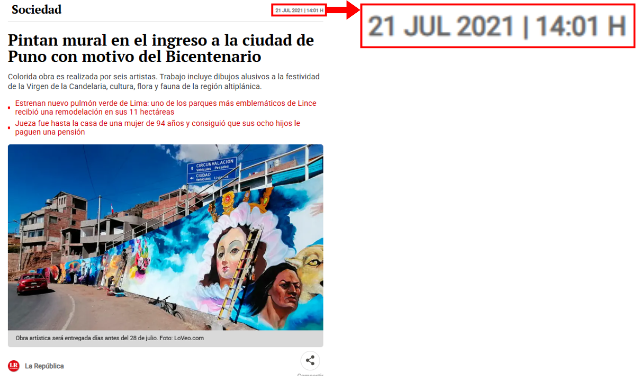 Nota elaborada por La República vinculada a la imagen original. Foto: La República