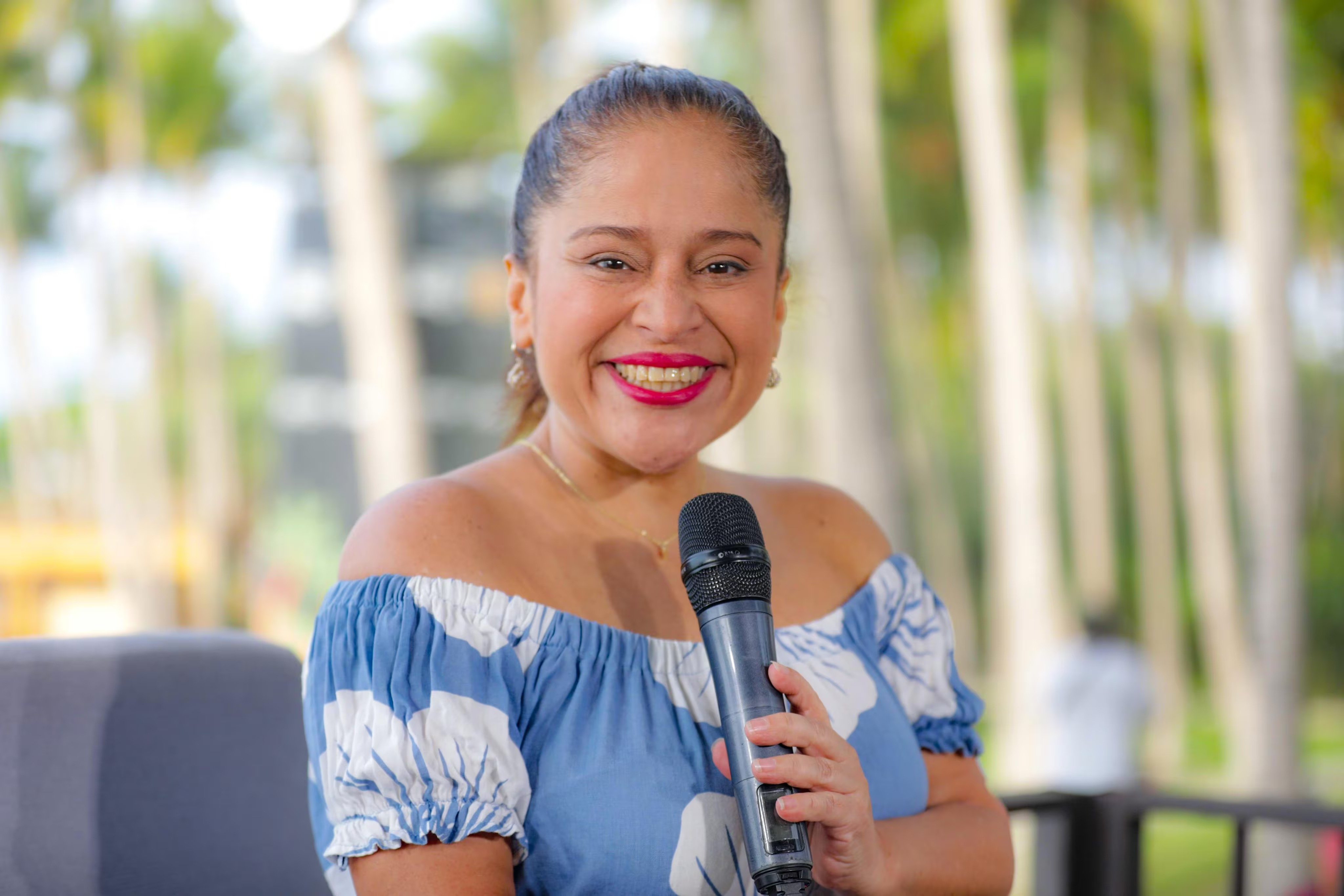 La ministra de Turismo, Morena Valdez, anunció que el gobierno oficializará el lanzamiento de una innovadora conexión aérea durante las próximas semanas. Foto: Secretaría de Prensa