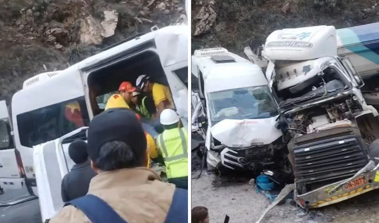 Multiple-Vehicle Crash Blocks Highway in Peru, Injures Several