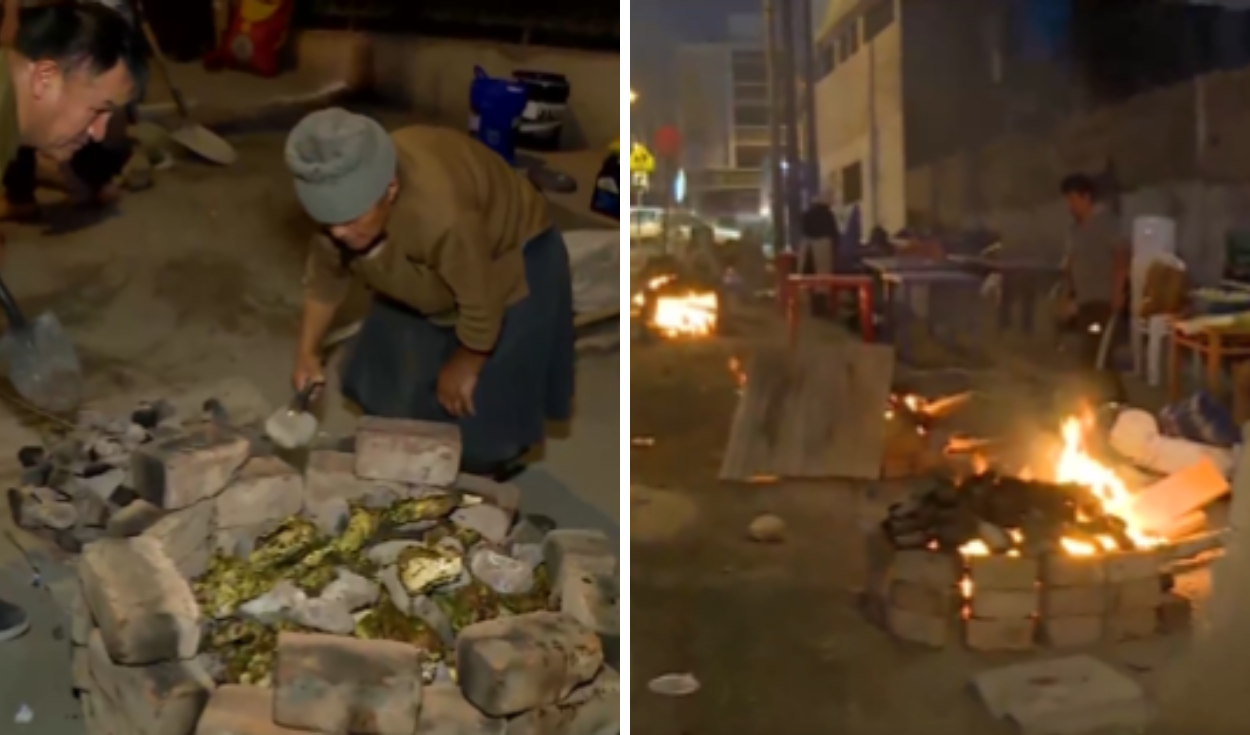 Peruvian entrepreneurs prepare pachamanca and humitas for voters in Carabayllo: 'It comes out hot'