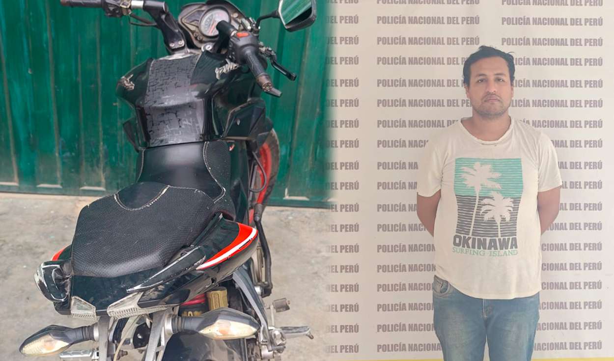 Official Intercepted on Stolen Motorcycle Arriving at Polling Station in Chiclayo