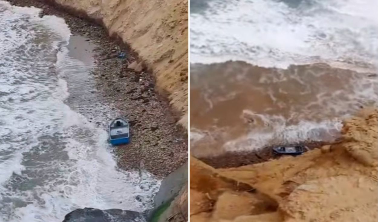 Shipwreck in Paracas Bay: Two fishermen disappear amid strong waves