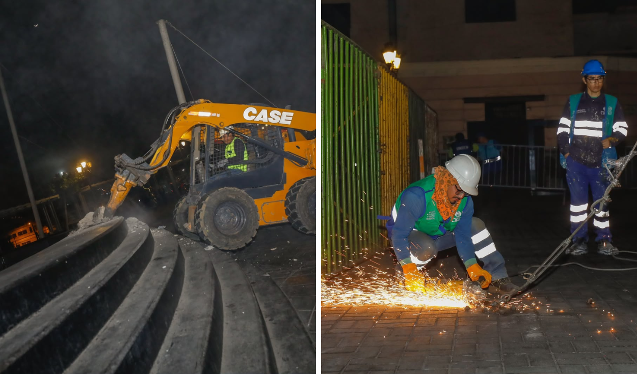 Los trabajos iniciaron durante la madrugada del 11 de junio