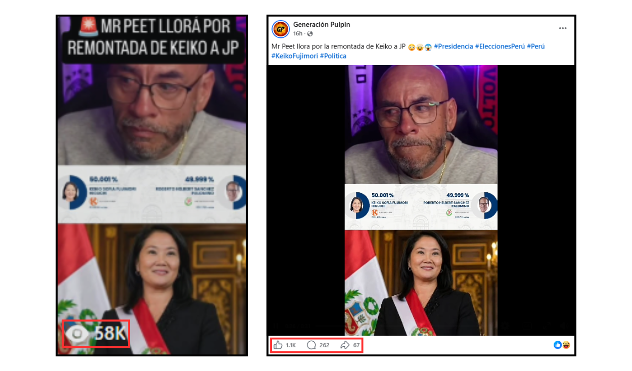 Una de las publicaciones con más alcance en redes sociales. Foto: Facebook