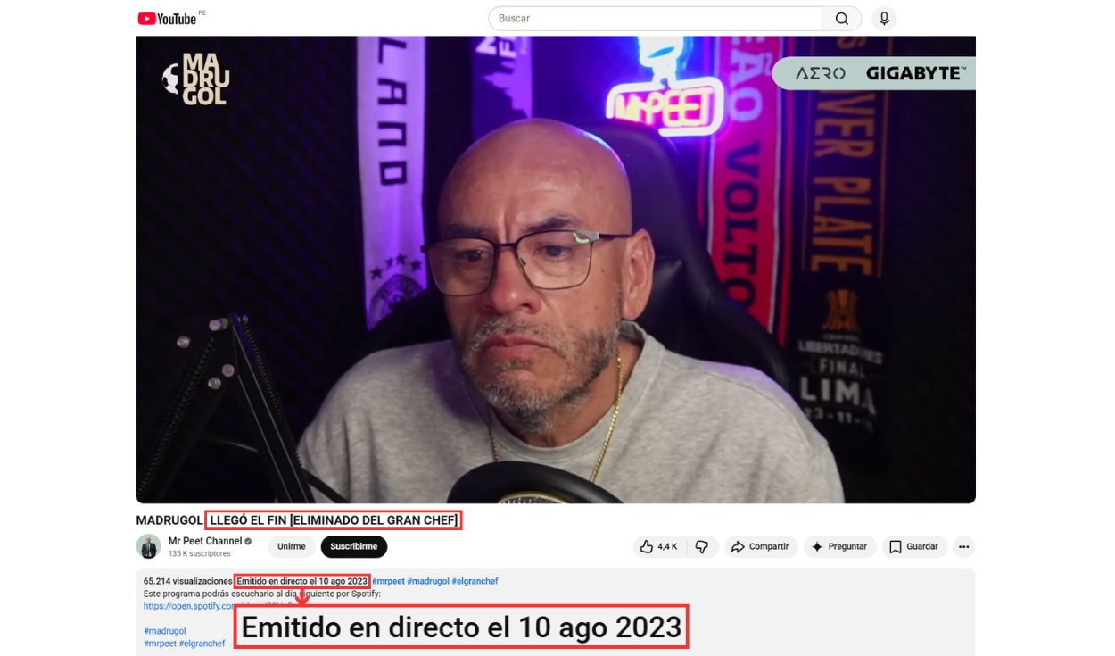Video original de Mr. Peet data del 2023. Foto: Mr. Peet