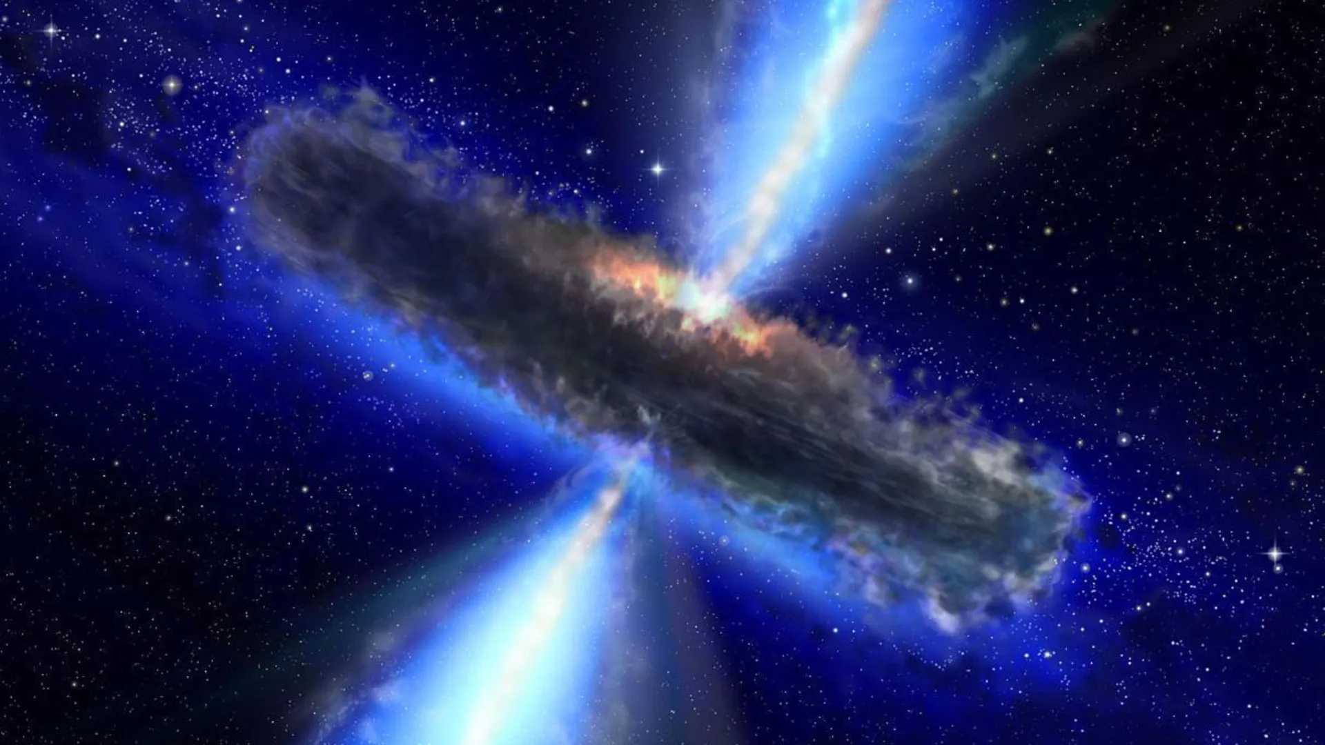 Concepción artística de un cuásar o agujero negro alimentador similar a APM 08279+5255. Foto: NASA/ESA Concepción artística ilustra un cuásar, o agujero negro alimentador, similar concepción artística ilustra un cuásar, o agujero negro alimentador, similar a APM 08279+5255 descubierto.