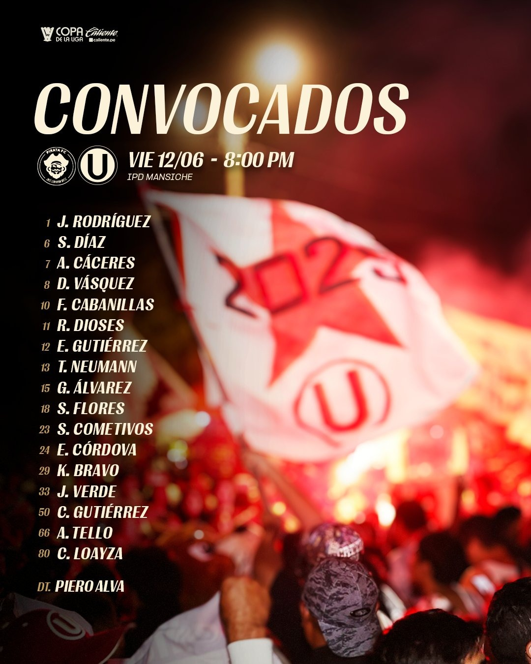 Lista de Universitario.